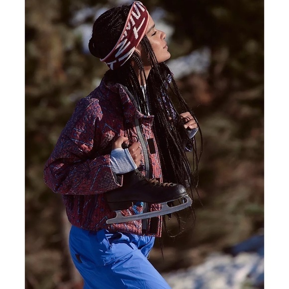 NWT Free People FP Movement Mountain Majesty Reversible Puffer Jacket Multicolor - Picture 4 of 17